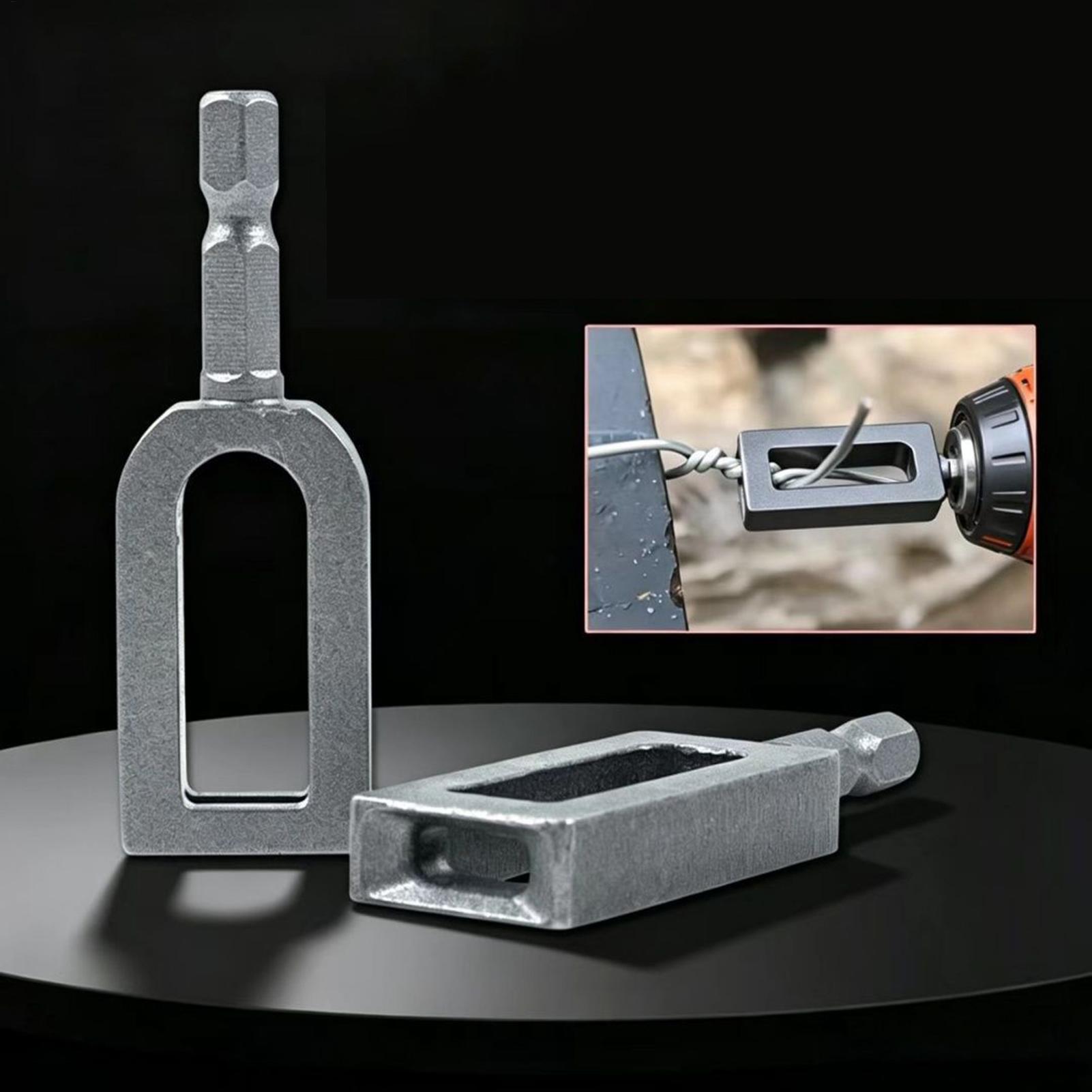 Home Security Electric Fence - 多機能六角シャンククイックツイストハンドヘルドワイヤーツイスターフェンスツール、家庭用ガレージワークショップ、産業用セキュリティ、電気用