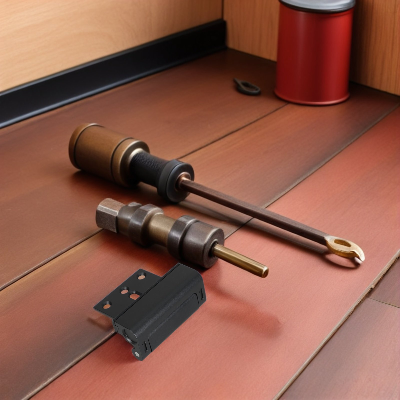 Home Security Door Reinforcement Lock - 2個入りドアセキュリティロック アルミ合金製スライド式チャイルドセーフティラッチ ネジ式補強ロック アパート・寝室・玄関用