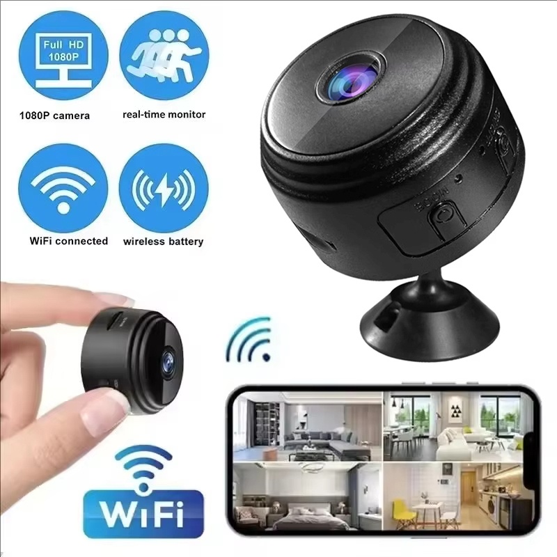 Home Security Wireless Cameras - A9ミニカメラ 1080P WiFiスマートモニター 監視カメラ センサーカムコーダー ウェブビデオ