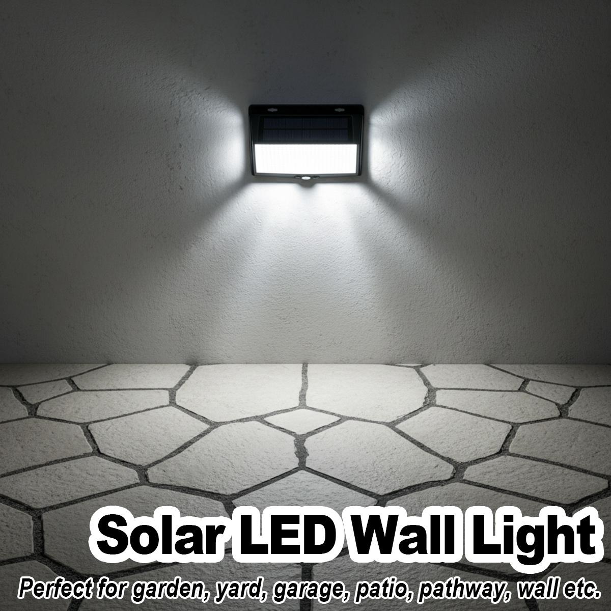 Home Security Flood Lights - 3面LEDウォールライト自動オンオフ夕暮れから夜明けまで防水ホームセキュリティ照明屋外バルコニー階段投光器デコ
