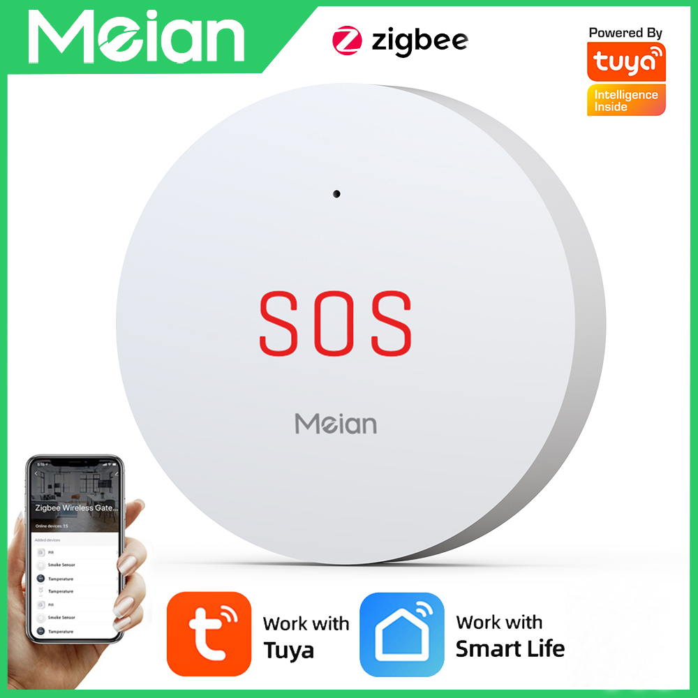 Home Security Deals - Zigbee-緊急ボタンセキュリティシステム,ワイヤレスホームアラームシステム,Smart Life/Tuyaアプリとハブで動作