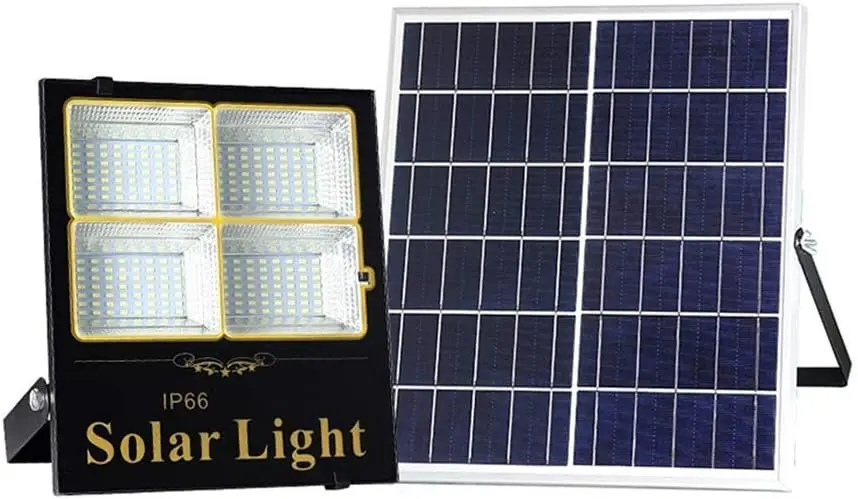 Home Security Flood Lights - 家庭用ソーラー投光器、IP65防水スマートセンサー付き中庭景観照明セキュリティスポットライトIP66/65、充電式作業灯