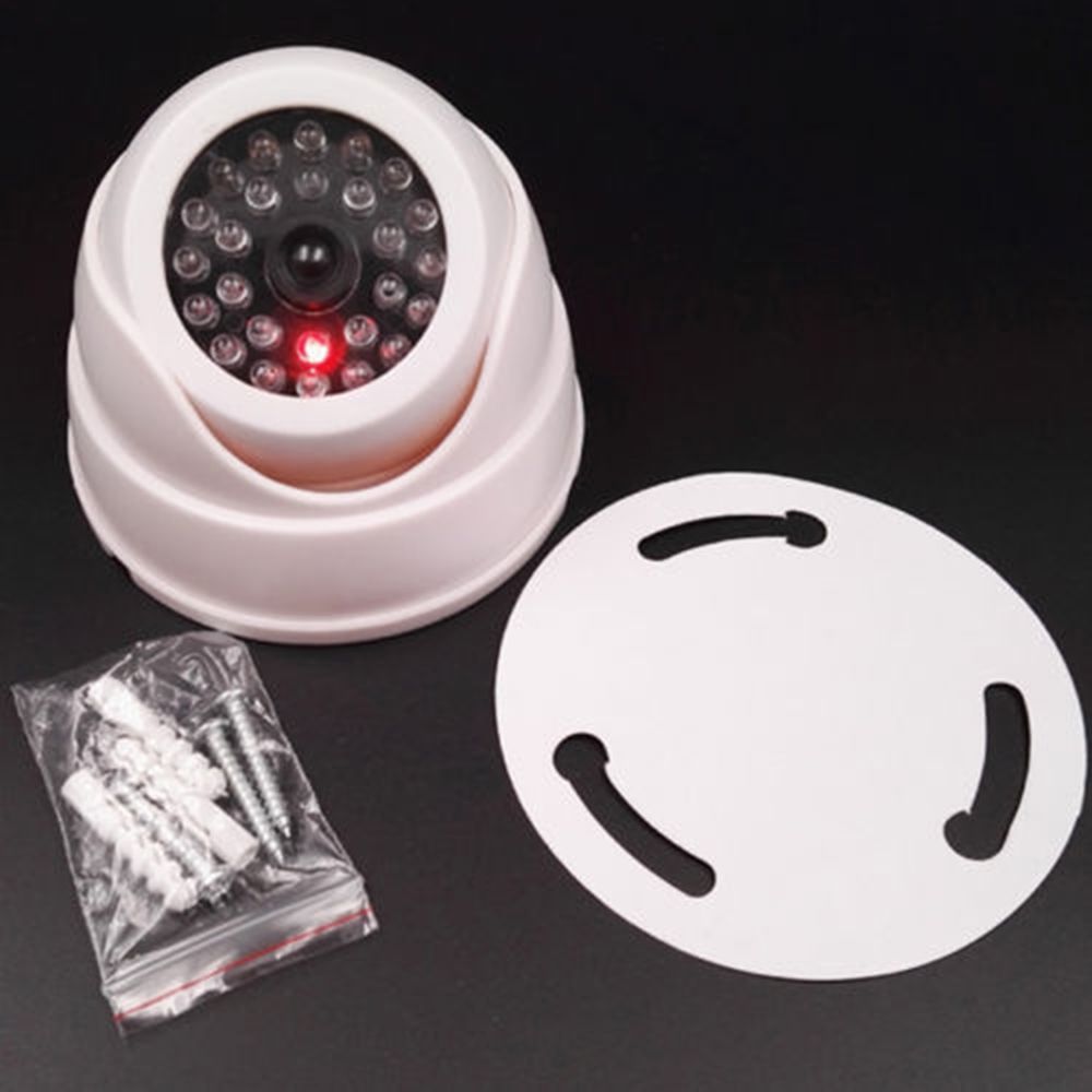 Fake Camera Dummy - クリエイティブシミュレーション監視ドームダミーカメラ点滅LEDライト偽モニターCCTV