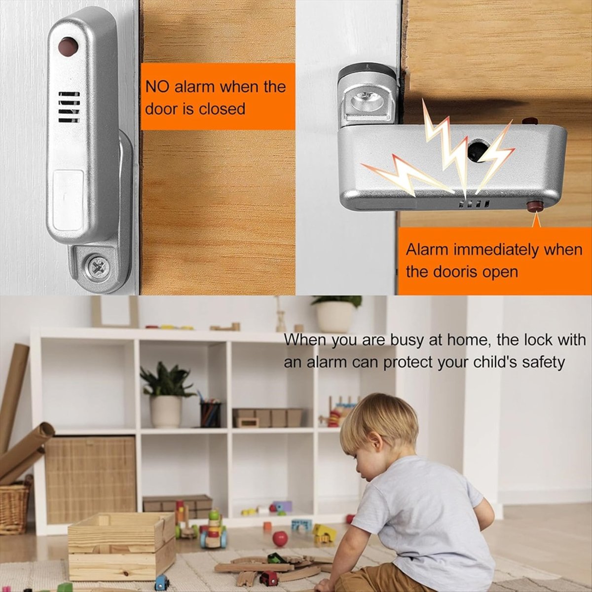 信頼性の高いホームセキュリティドア強化ロック（アラーム付き） - Home Security Door Reinforcement Lock のレビューと価格