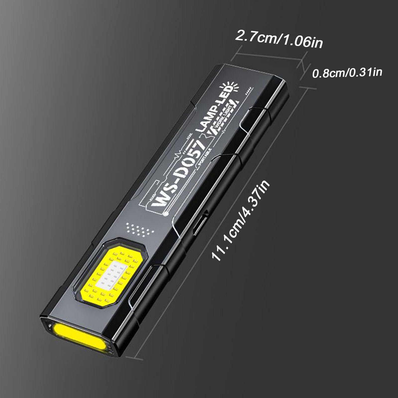 LED COB 懐中電灯タイプ C 充電式 800mAh ポ - Home Security Flood Lights のレビューと価格