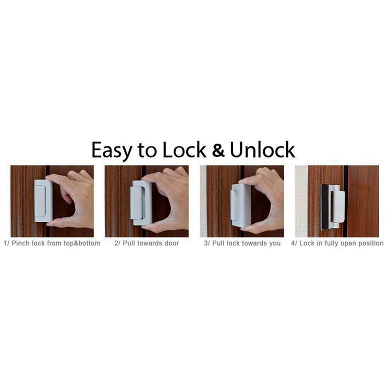 2X ホームセキュリティドアロックチャイルドセーフティドア強 - Home Security Door Reinforcement Lock のレビューと価格