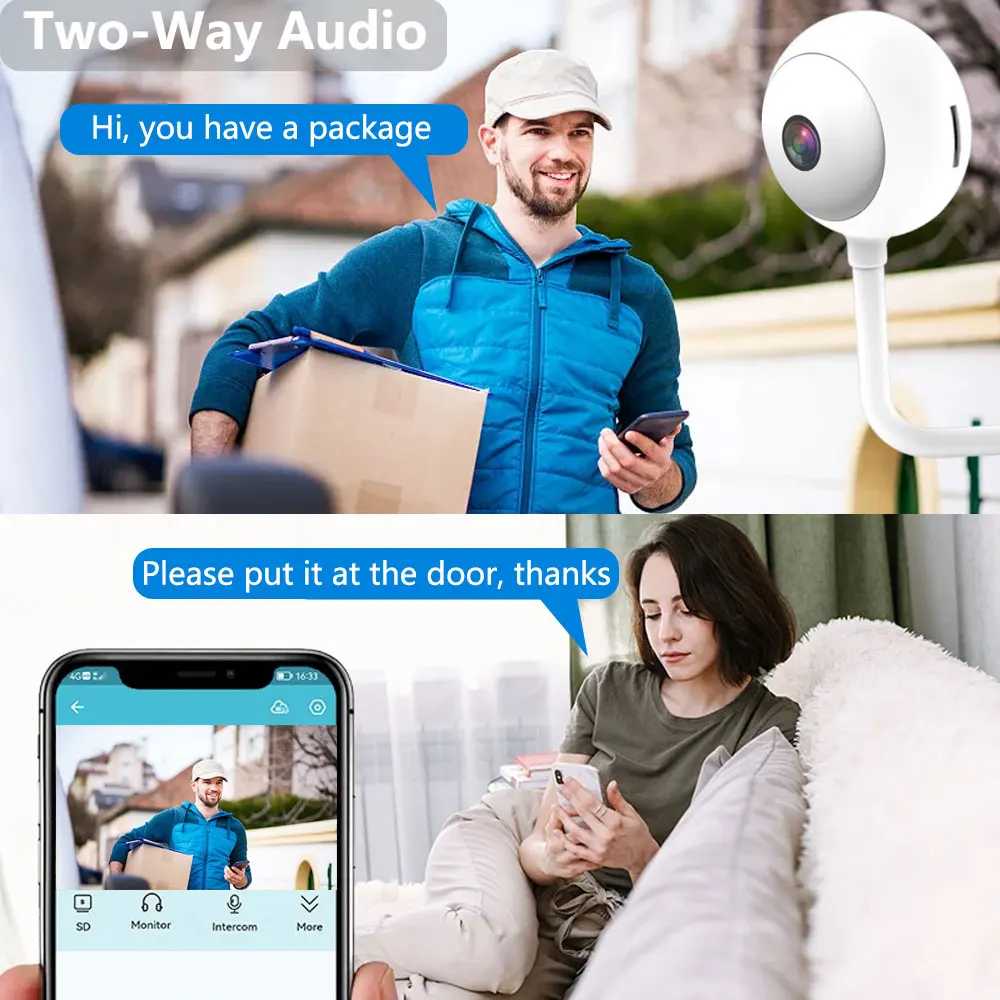 ミニTuya屋内USB電球型WiFiカメラ 5MP ワイヤレ - Home Security Flood Lights のレビューと価格