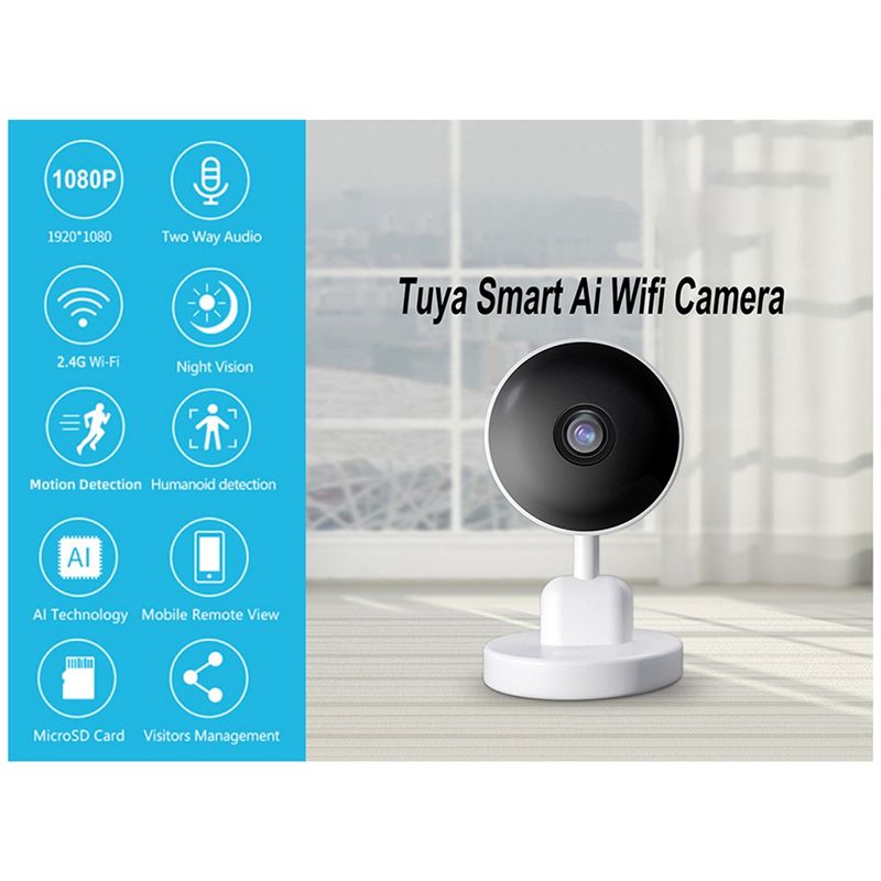必須の屋内 Wifi Tuya カメラ、ベビーモニター、スマ - Home Security Wireless Cameras のレビューと価格