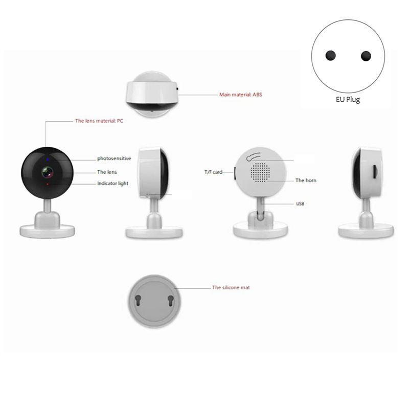 必須の屋内 Wifi Tuya カメラ、ベビーモニター、スマ - Home Security Wireless Cameras のレビューと価格