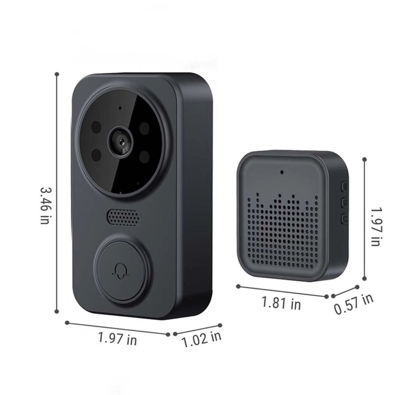 Tuya WIFI ドアベル スマートホーム ワイヤレス電話 - Home Security Wireless Cameras のレビューと価格
