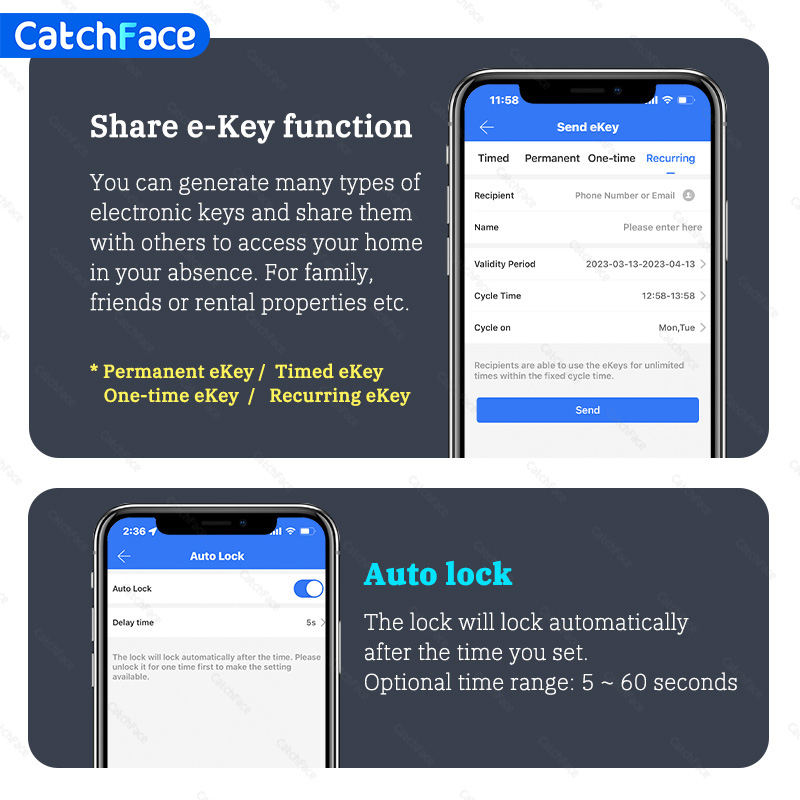 Bluetooth 指紋ドアロック TTLock アプリコー - Home Security Group のレビューと価格