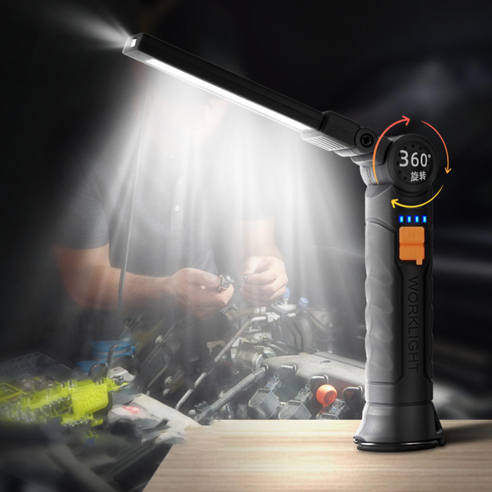 充電式LED懐中電灯 マグネット＆フック付き 防水仕様 作業 - Home Security Flood Lights のレビューと価格