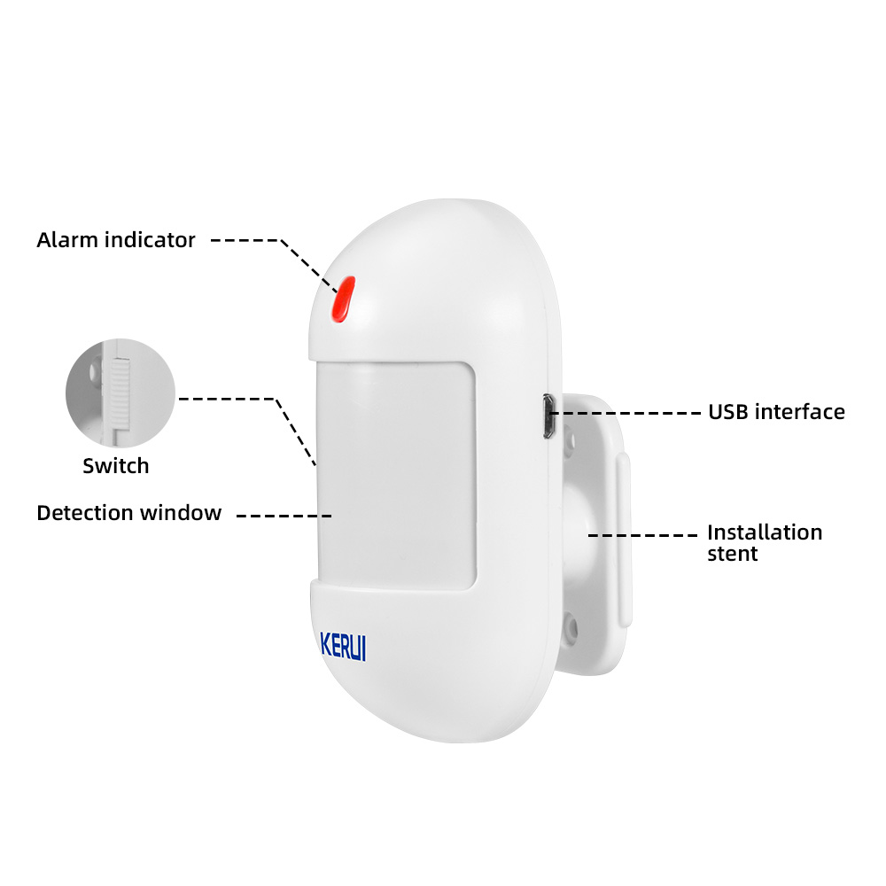 KERUI ワイヤレス PIR モーションセンサー赤外線検出 - Home Security Deals のレビューと価格