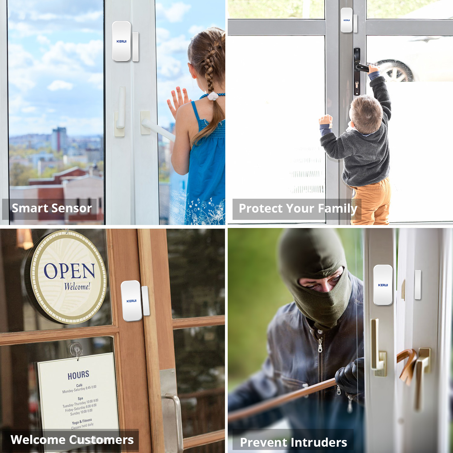 KERUI D035 433MHz ワイヤレス窓ドアマグネッ - Home Security Deals のレビューと価格