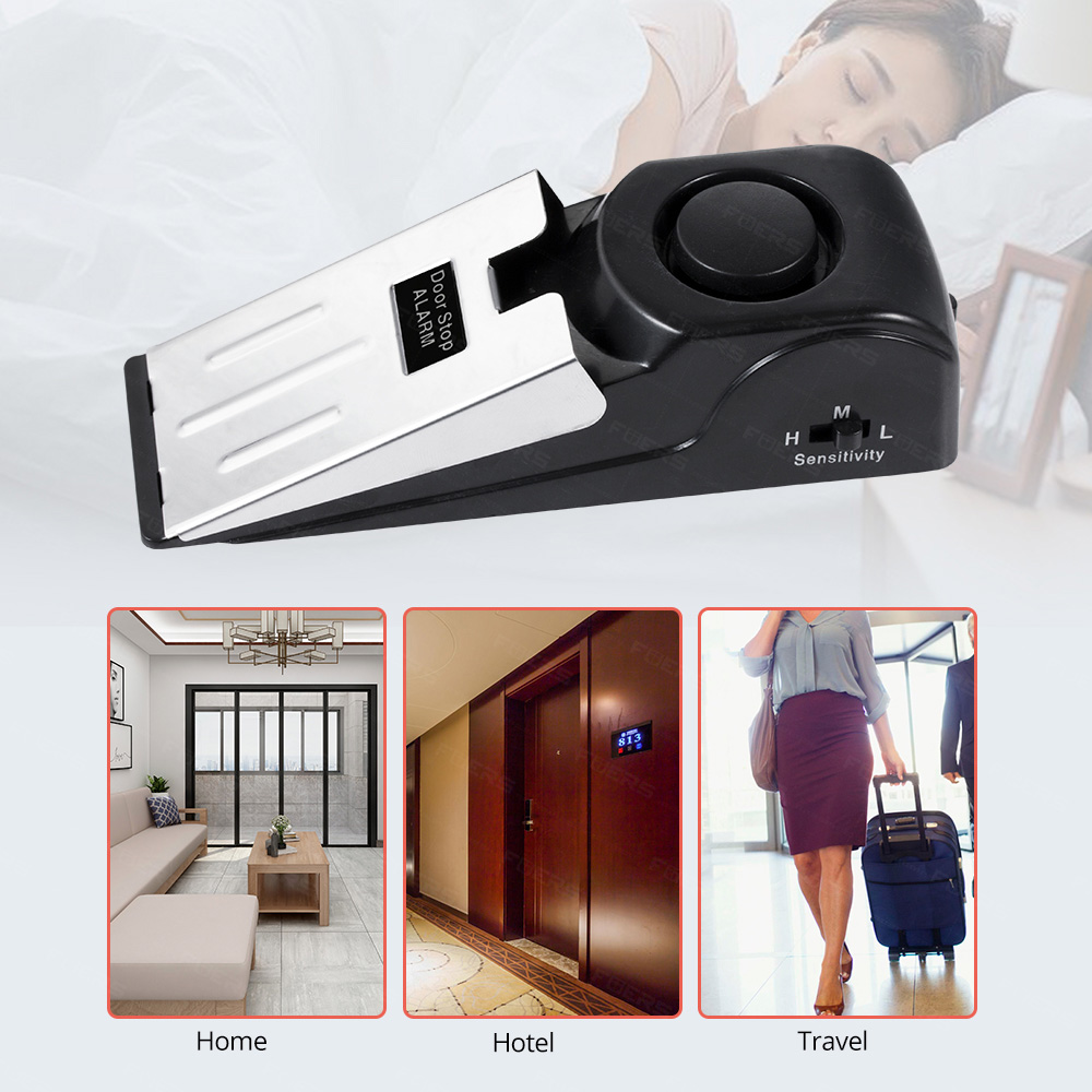 FUERS ドアストップアラームシステム 120dB 大音量 - Home Security Deals のレビューと価格