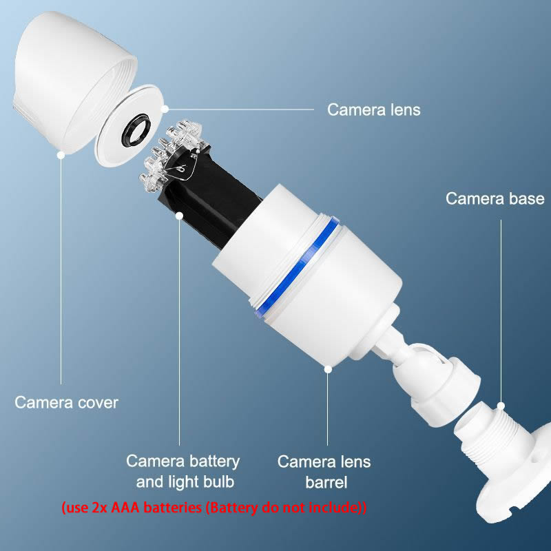 クリエイティブワイヤレスダミー弾丸型CCTVカメラ 赤色点滅 - Fake Camera Dummy のレビューと価格
