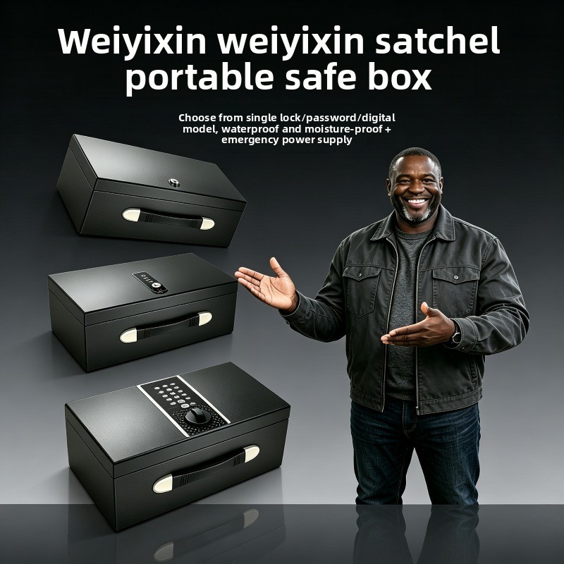 電子パスワード式耐火防水耐衝撃セーフ、スマートポータブルハン - Safe Box Digital のレビューと価格