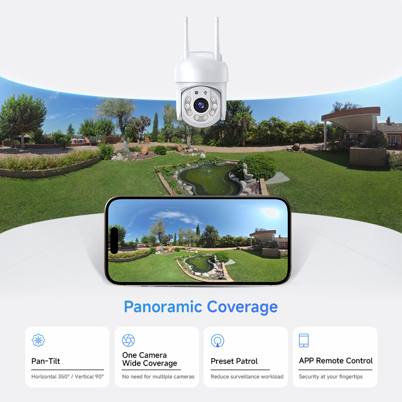 8MP 4Kスピードドーム自動追跡PTZカメラ ワイヤレス屋 - Home Security Options のレビューと価格