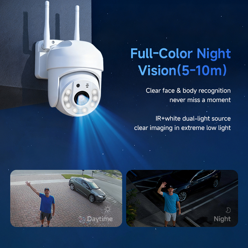 8MP 4Kスピードドーム自動追跡PTZカメラ ワイヤレス屋 - Home Security Options のレビューと価格