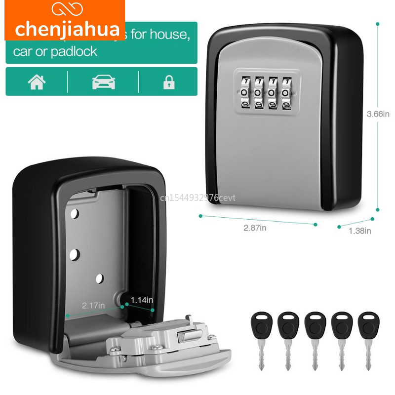 壁掛けキー収納秘密ボックスオーガナイザー 4 桁組み合わせパ - Home Security Group のレビューと価格
