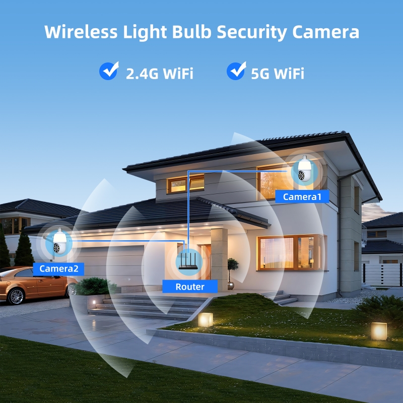 3MP 1296P iCsee APP フルカラーワイヤレス - Home Security Flood Lights のレビューと価格