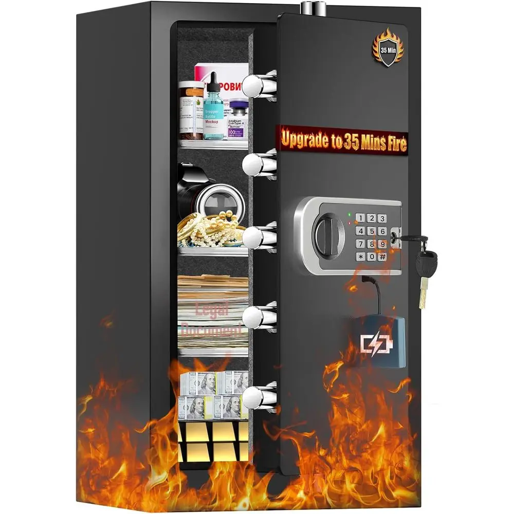 強化された35分耐火家庭用金庫、7.5防水金庫、デジタルキー - Safe Box Digital のレビューと価格