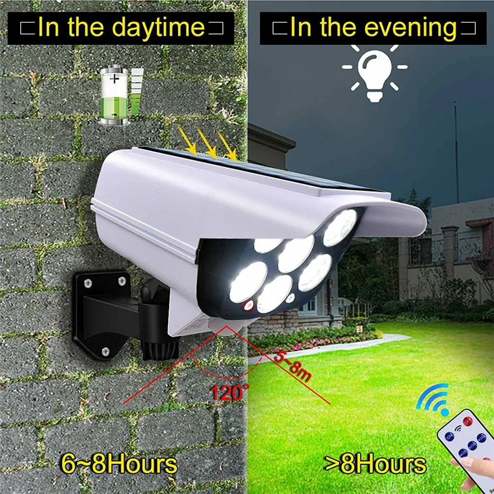 屋外ソーラーライトモーションセンサーセキュリティダミーカメラ - Home Security Group のレビューと価格