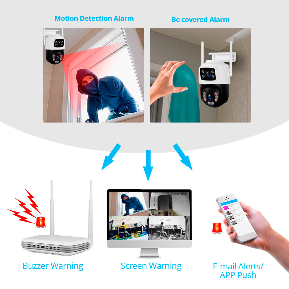 Kerui-ホームセキュリティ監視カメラシステム,ワイヤレス - Home Security Wireless Cameras のレビューと価格