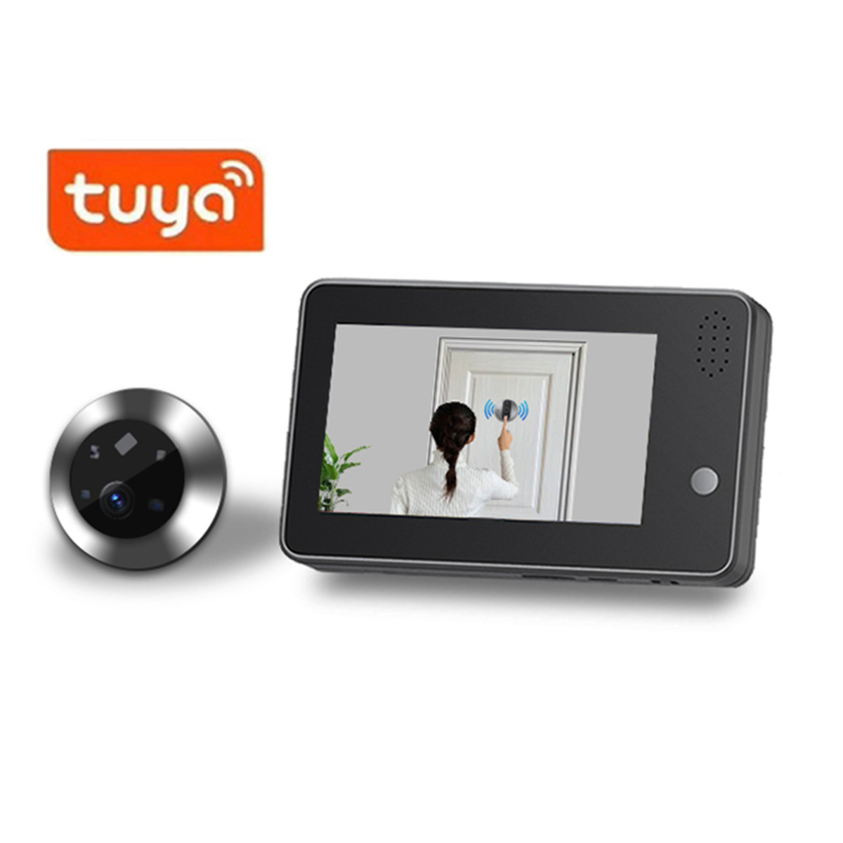 4.3インチTuya Smartlife WiFiドアベルビ - Home Security Wireless Cameras のレビューと価格