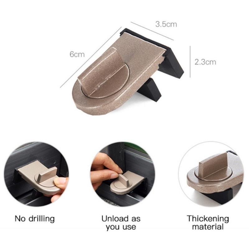 4 セットスライドサッシストッパーキャビネットロックストラッ - Home Security Door Reinforcement Lock のレビューと価格