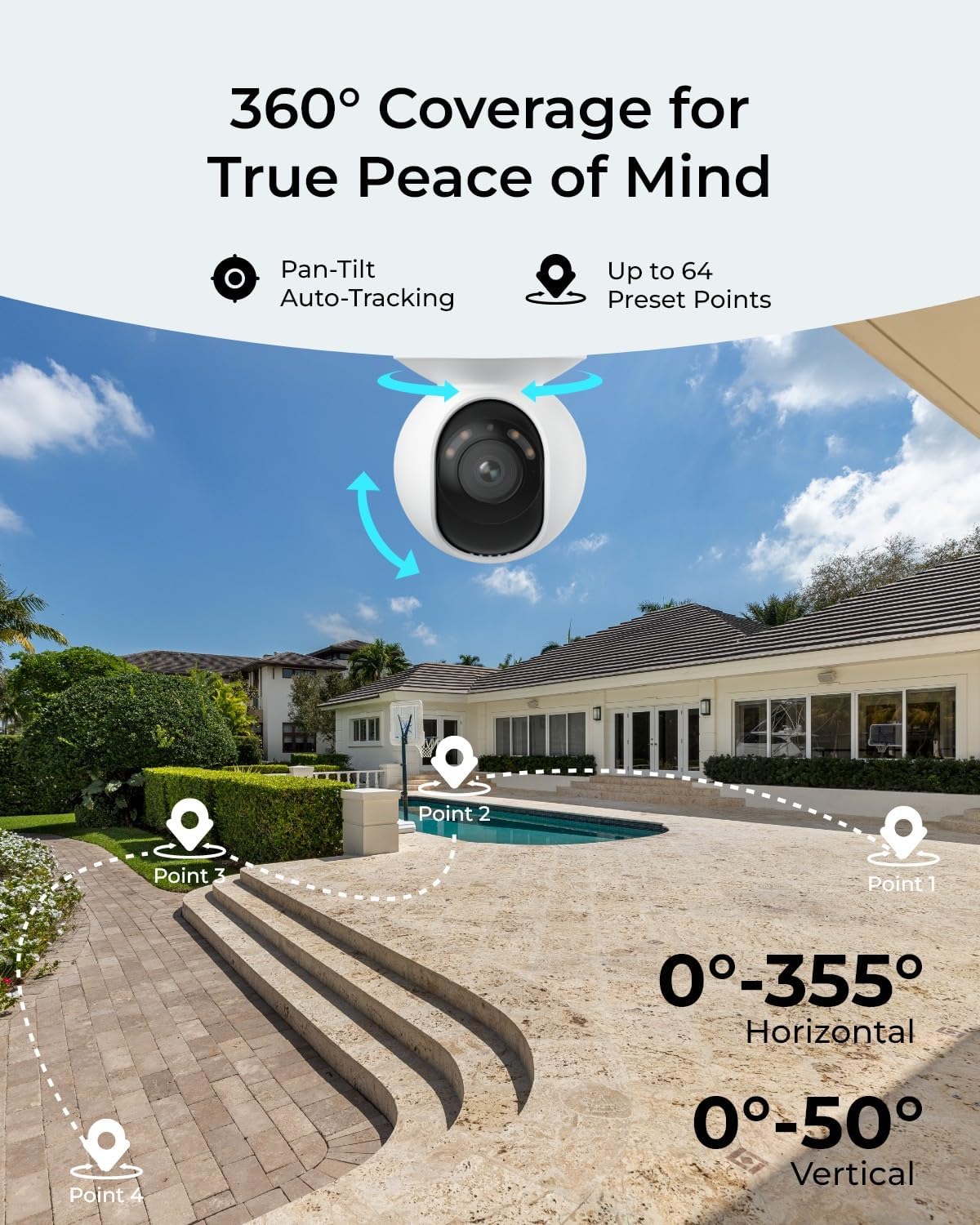 PoE 4K屋外用ホームセキュリティカメラ（355付き） ° - Home Security Group のレビューと価格