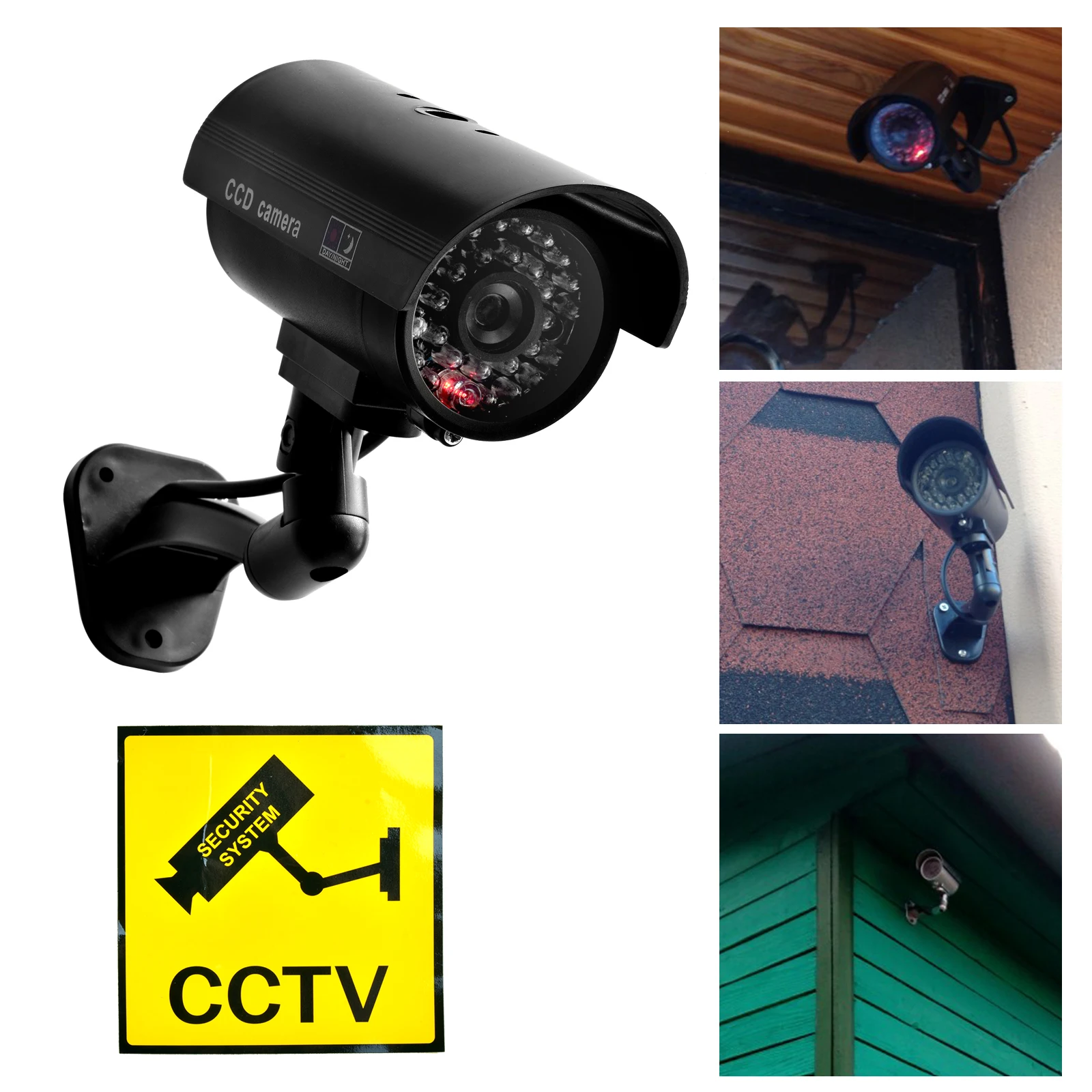 HONTUSEC 偽弾丸カメラセキュリティ CCTV カメラ - Fake Camera Dummy のレビューと価格
