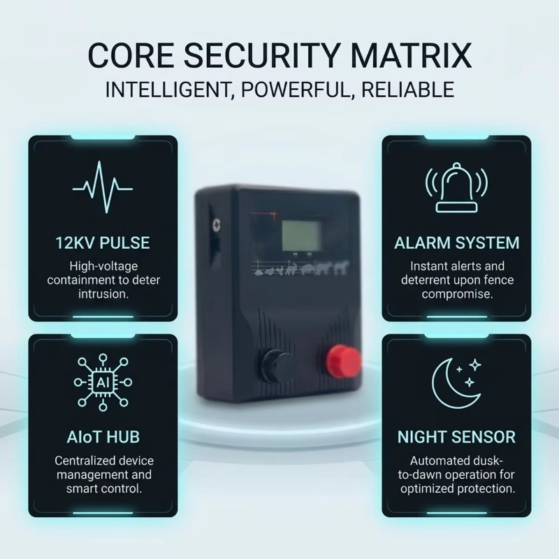 LX-PX350電気式セキュリティフェンス 30KM 家畜用 - Home Security Electric Fence のレビューと価格