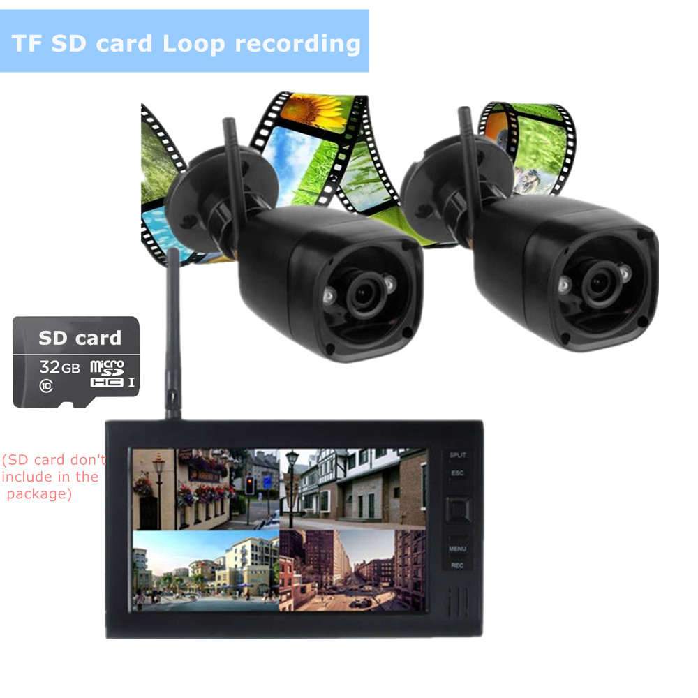 屋外ビデオ監視キット,LCD ccvセキュリティシステム,w - Home Security Camera System のレビューと価格