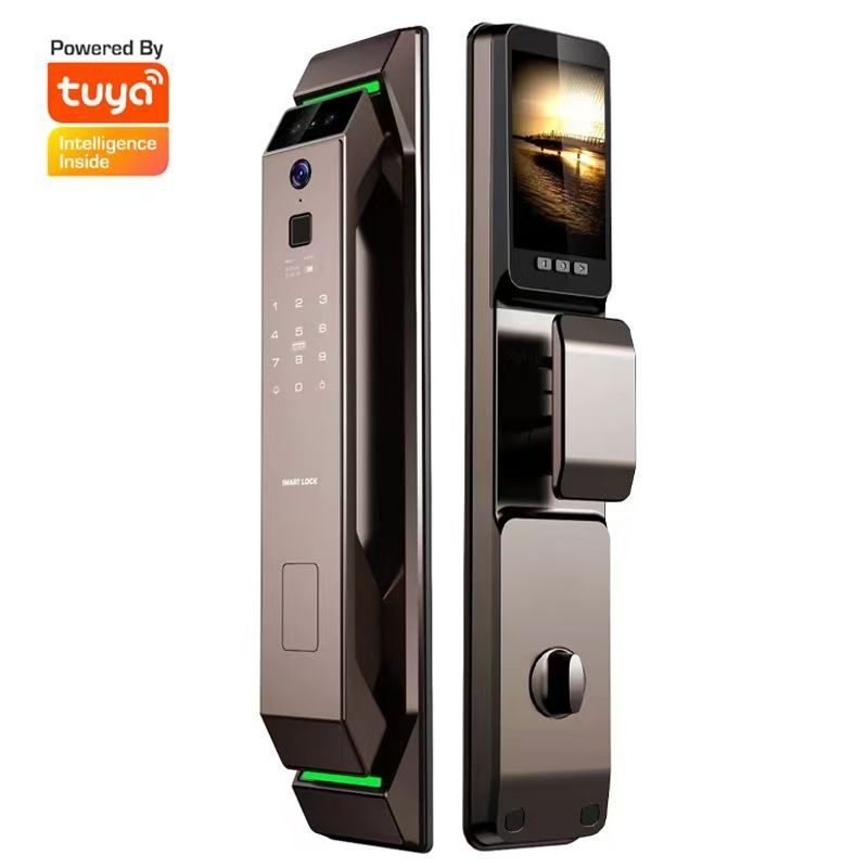 3D顔認証指紋認証玄関ドアパスワードTUYAスマートロック盗 - Home Security Door Lock のレビューと価格