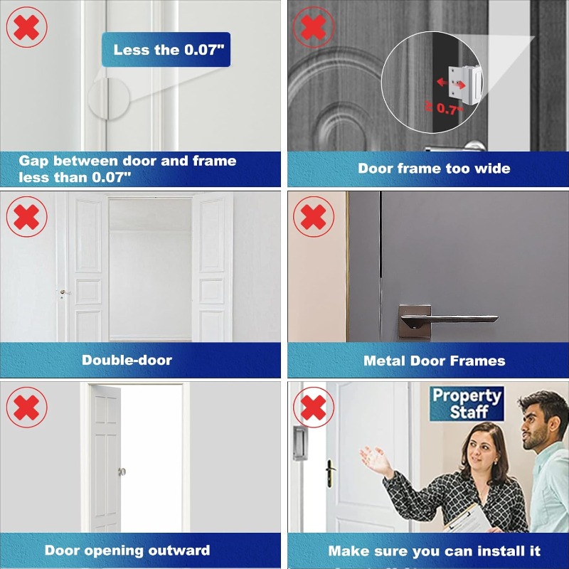 ドア補強ロックは耐久性があり、不正侵入を防ぎ、家庭の安全とプ - Home Security Door Reinforcement Lock のレビューと価格