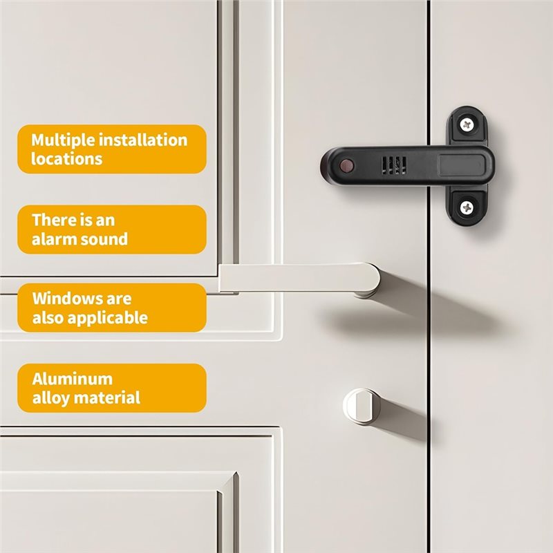 優れた防犯・防児機能を備えたホームセキュリティドアロック、ア - Home Security Door Reinforcement Lock のレビューと価格