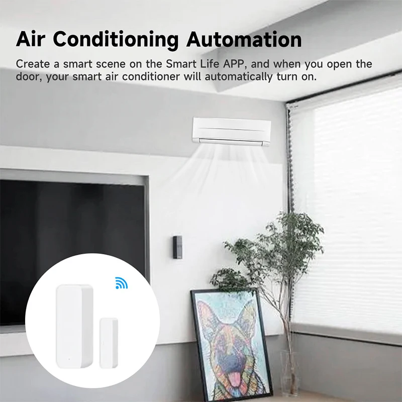 Tuya WiFi スマートドアセンサードア開閉検出器スマー - Home Security Deals のレビューと価格
