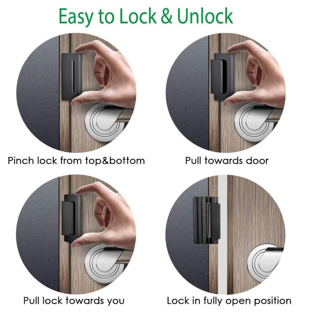 アルミ合金ドア補強ロックチャイルドプルーフアンチエントリーチ - Home Security Door Reinforcement Lock のレビューと価格