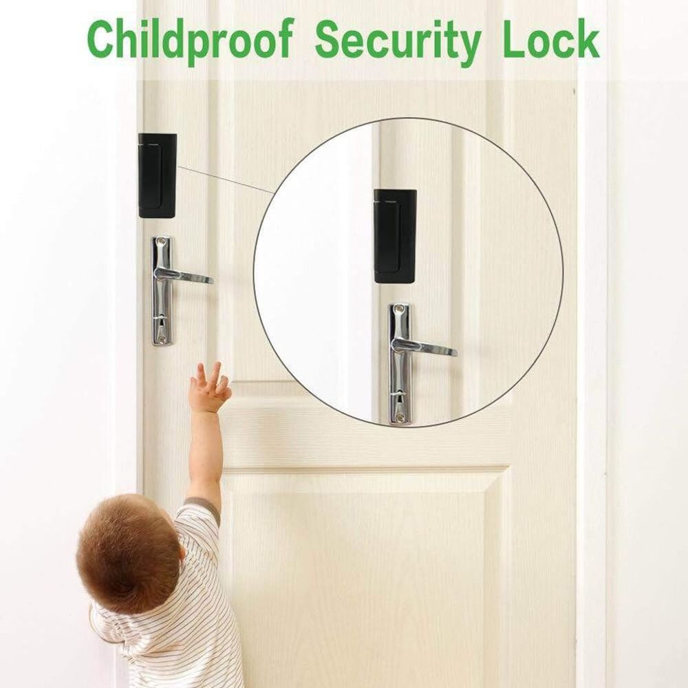 アルミ合金ドア補強ロックチャイルドプルーフアンチエントリーチ - Home Security Door Reinforcement Lock のレビューと価格