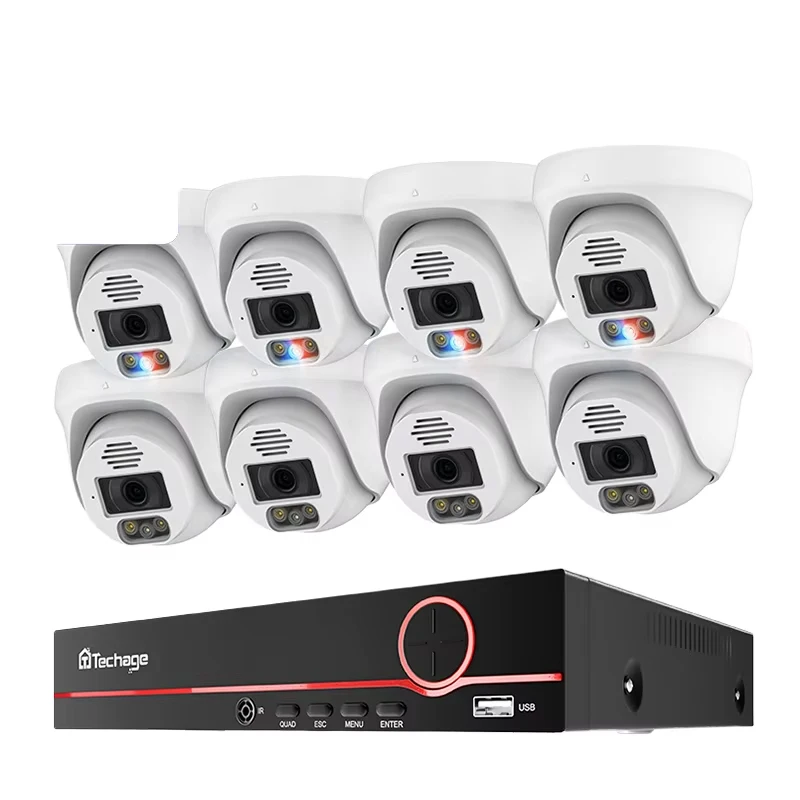 Techage Home 8MP CCTVセキュリティカメラ - Home Security Options のレビューと価格