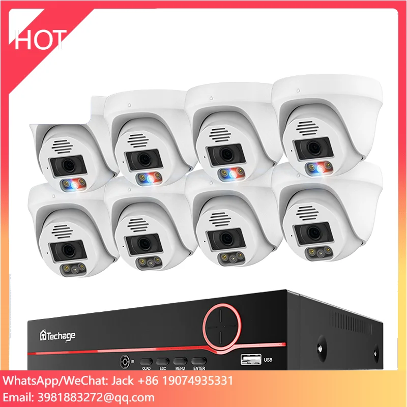 Techage Home 8MP CCTVセキュリティカメラ - Home Security Options のレビューと価格