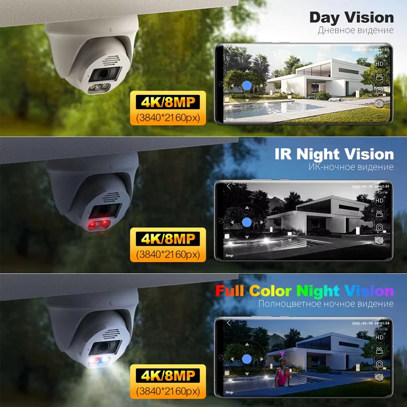 Techage Home 8MP CCTVセキュリティカメラ - Home Security Options のレビューと価格